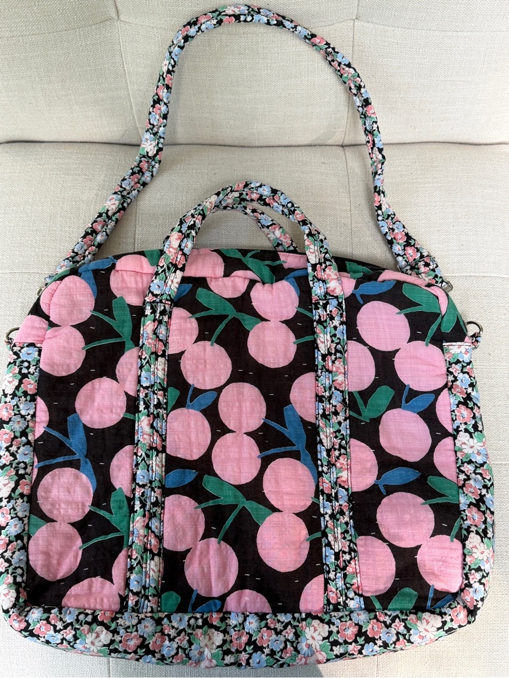 Super Soft Gauze Cotton Fruit Floral Shoulder Bag